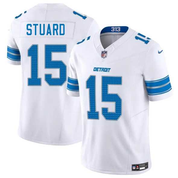 Men & Women & Youth Detroit Lions #15 Grant Stuard White 2025 F.U.S.E. Vapor Limited Stitched Jersey->detroit lions->NFL Jersey